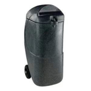 Slingsby Black 90 Litre Mobile Confidential Waste Bin With Lock 313708