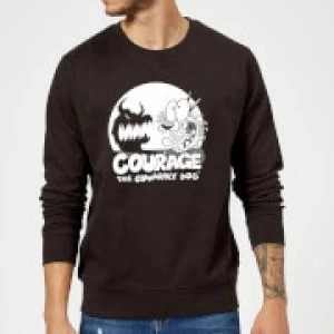 Courage The Cowardly Dog Spotlight Sweatshirt - Black - 5XL