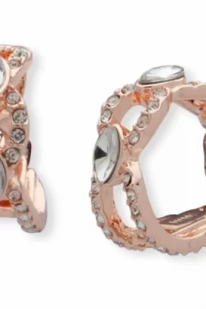 Anne Klein Jewellery Pave Set Clip-On Hoop Earrings JEWEL 60474360-9DH
