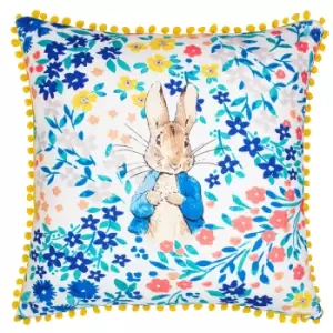 Florelli Peter Rabbit 100% Cotton Cushion Multi / 45 x 45cm / Polyester Filled