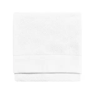 Textured Weave Hand Towel White