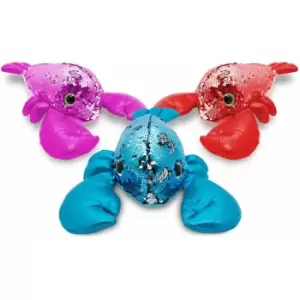11 Glitzies Lobster Magic Sequin Plush, Assorted Colours - Doodle