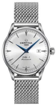 Certina DS-1 Powermatic 80 Silver Mesh Bracelet Silver Watch