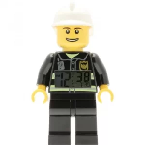 LEGO City Fireman Minifigure Clock