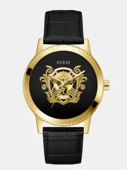 Guess Genuine Leather Analogue Watch