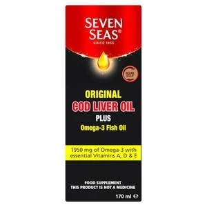 Seven Seas Orig Cod Liver Oil Plus Omega-3 Fish Oil 170ml