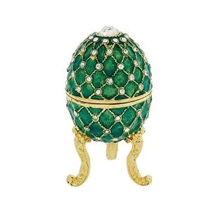 Treasured Trinkets Figurine - Small Turquoise Faberg? Egg