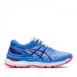 Asics Gel Nimbus 22 Ladies Running Shoes - Blue/Blue