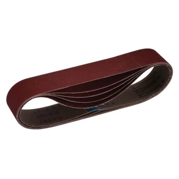 Draper - 09215 Cloth Sanding Belt, 50 x 686mm, 80 Grit (5 Pack)