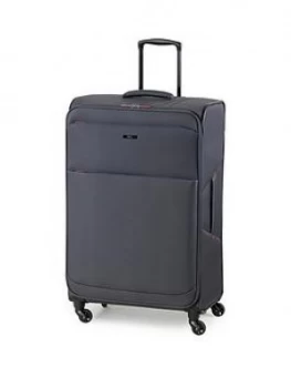 Rock Luggage Ever-Lite Large 4-Wheel Suitcase - Charcoal