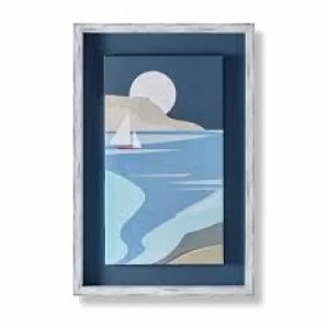 Art For The Home Coastal Cove 40 x 60 Cotton canvas, MDF frames