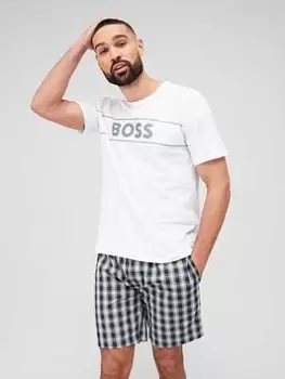 BOSS Bodywear Urban Shortie Pyjama Set, Green, Size XL, Men
