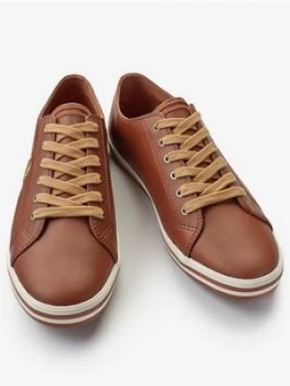 Fred Perry Kingston Leather Trainer - Tan, Size 7, Men