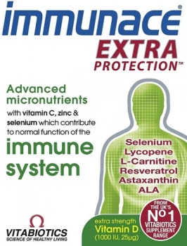 Vitabiotics Immunace Extra Protection Tablets - 30s