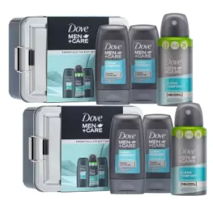 Dove Men+care Mini Essentials Tin Gift Set X2