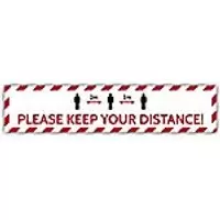 Trodat Floor Sticker Please keep your distance! Vinyl 70 x 15 cm