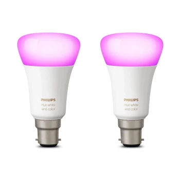 Philips Hue White and Colour Ambiance Wireless Bulb B22 Twin Pack