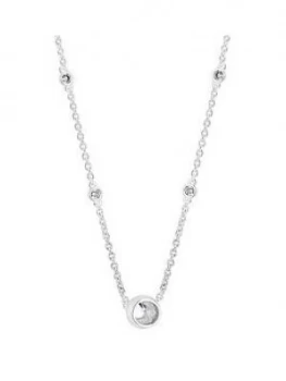 Simply Silver Besel Set Allway Necklace