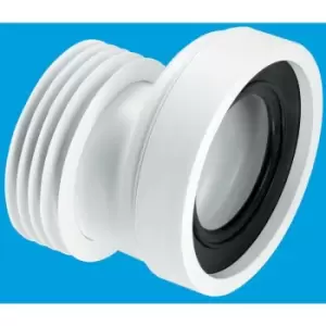 20mm Offset Rigid WC Connector - 110mm Outlet - Mcalpine