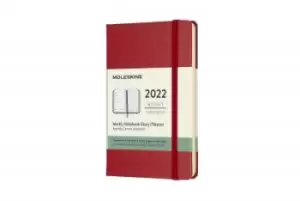 Moleskine 2022 12-Month Weekly Pocket Hardcover Notebook: by Moleskine