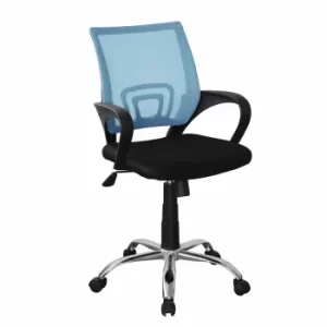 Loft Study Office Chair with Mesh Back, Blue