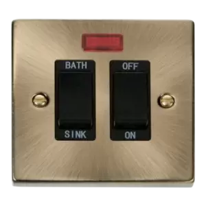 Click Scolmore Deco 20A Sink or Bath Switch - VPAB024BK