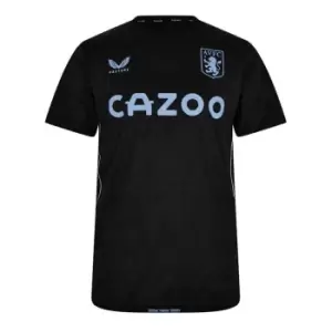 Castore Aston Villa FC Training T-Shirt Mens - Black