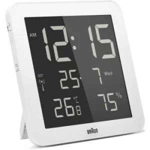 Braun Clocks Digital Wall Alarm Clock Radio Controlled