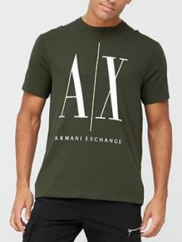 Armani Exchange Icon Logo T-Shirt Khaki Size M Men