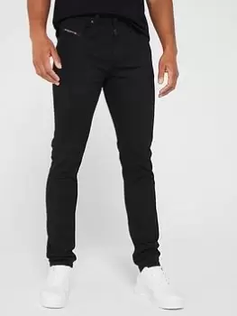 Diesel 2019 D-Strukt Slim Fit Jeans - Black, Size 36, Length Regular, Men