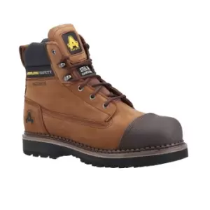 Amblers Mens AS233 Leather Scuff Boot (8 UK) (Brown)