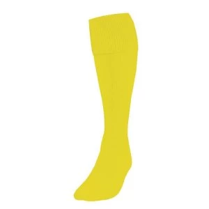 Precision Plain Football Socks Yellow UK Size 3-6