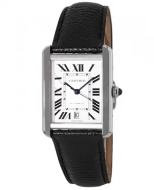 Cartier Tank Solo XL Automatic Leather Strap Mens Watch WSTA0029 WSTA0029