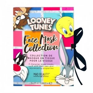 Mad Beauty Looney Tunes Face Mask Booklet 4 Pack