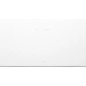 Elica PLAT-WH-80 80cm Chimney Cooker Hood - White Glass - For Ducted/Recirculating Ventilation