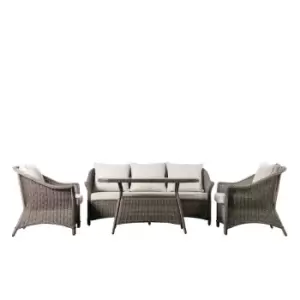 Crossland Grove Louis Rounded Country Sofa Dining/Tea Set