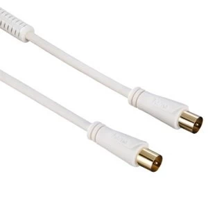 Hama Antenna cable, coax plug to coax plug, gold-plated, ferrite 1.5m 90dB