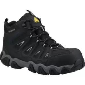 Amblers Mens AS801 Waterproof Leather Safety Boots (11 UK) (Black) - Black