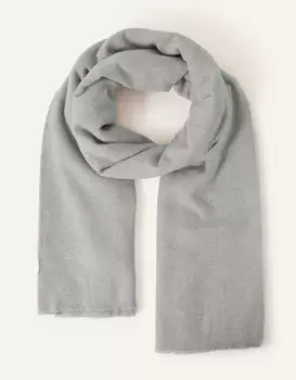 Accessorize Womens Grey Grace Super-Soft Blanket Scarf, Size: 100x180cm