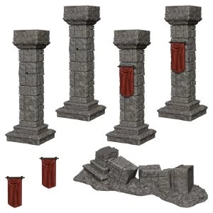 WizKids Deep Cuts Unpainted Miniatures (W11) Pillars & Banners