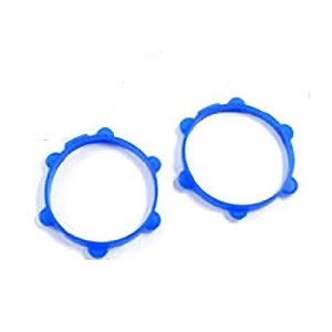 Fastrax 1/10Th Rubber Tyre Bands Blue (Pair)