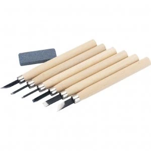 Draper 7 Piece Wood Carving Gouge and Chisel Set