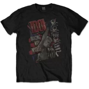 Billy Idol - Dancing with Myself Unisex XX-Large T-Shirt - Black