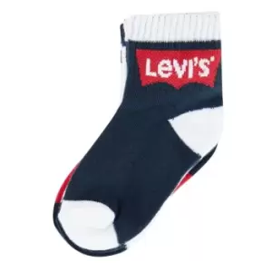 Levis 3 Pack of quarter Crew Socks Juniors - Blue