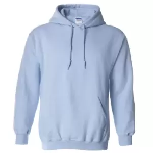 Gildan Heavy Blend Adult Unisex Hooded Sweatshirt / Hoodie (2XL) (Light Blue)