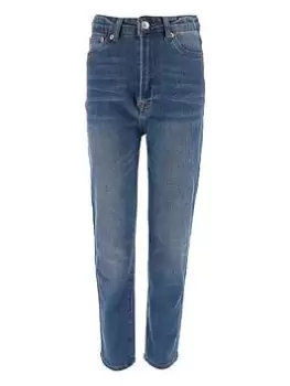 Levis Girls Ribcage Straight Ankle Jeans - Light Wash, Light Wash, Size Age: 10 Years, Women