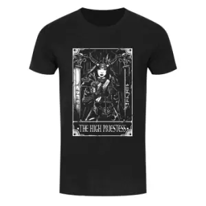 Deadly Tarot Mens The High Priestess T-Shirt (XXL) (Black)