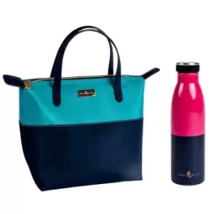 Beau & Elliot Colour Block Insulated Lunch Tote & Insulated Drinks Bottle