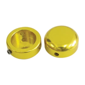 Savage Bar End Plugs Alloy 22.2mm Gold