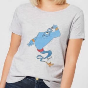Disney Aladdin Genie Classic Womens T-Shirt - Grey - S